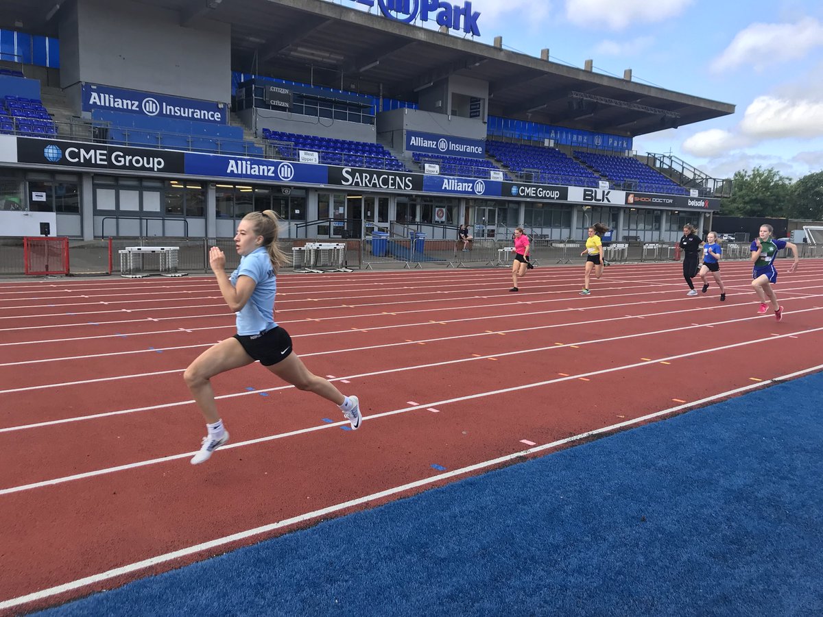 dphsPE's tweet photo. Jodie and Teiye winning their 100m finals with metres to spare. Roll on Districts! https://t.co/o5SwQcl1LU