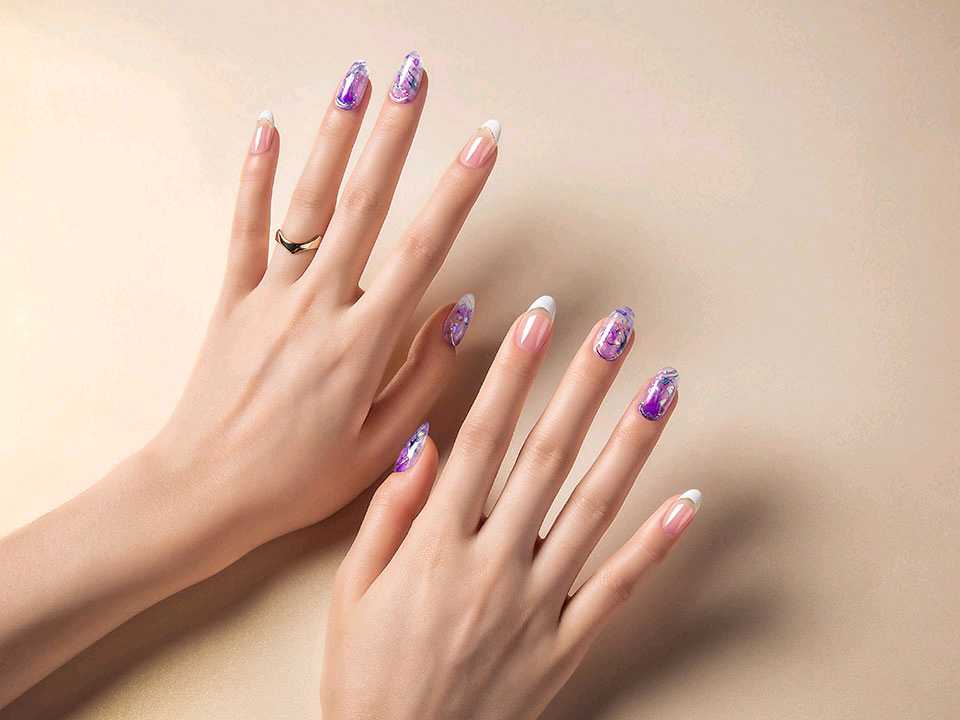 o2nailscanada's tweet photo. As we reach the middle of the week, let's get some artistic feeling! Check out this weekly update pattern: Dreamy Purple Smoke! Check out more how we do it at here: https://t.co/fftqH6qxYJ #o2nails #o2nailscanada #nailart #nailstyle #WednesdayWisdom https://t.co/IDBpnJ9Krd