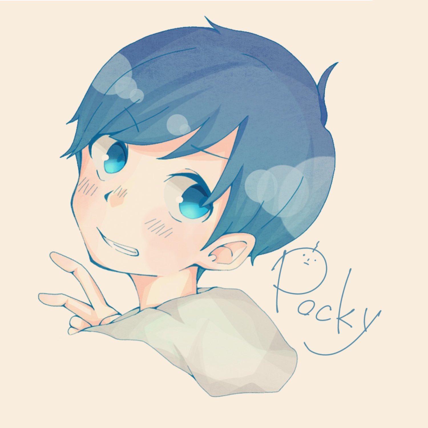 Twitter 上的 ね あ ポッキーさん描いてみました Pocky Sweets ポッキーさん Youtuber ポッキー イラスト デジタル絵 青 T Co Pc0maxm5nc Twitter