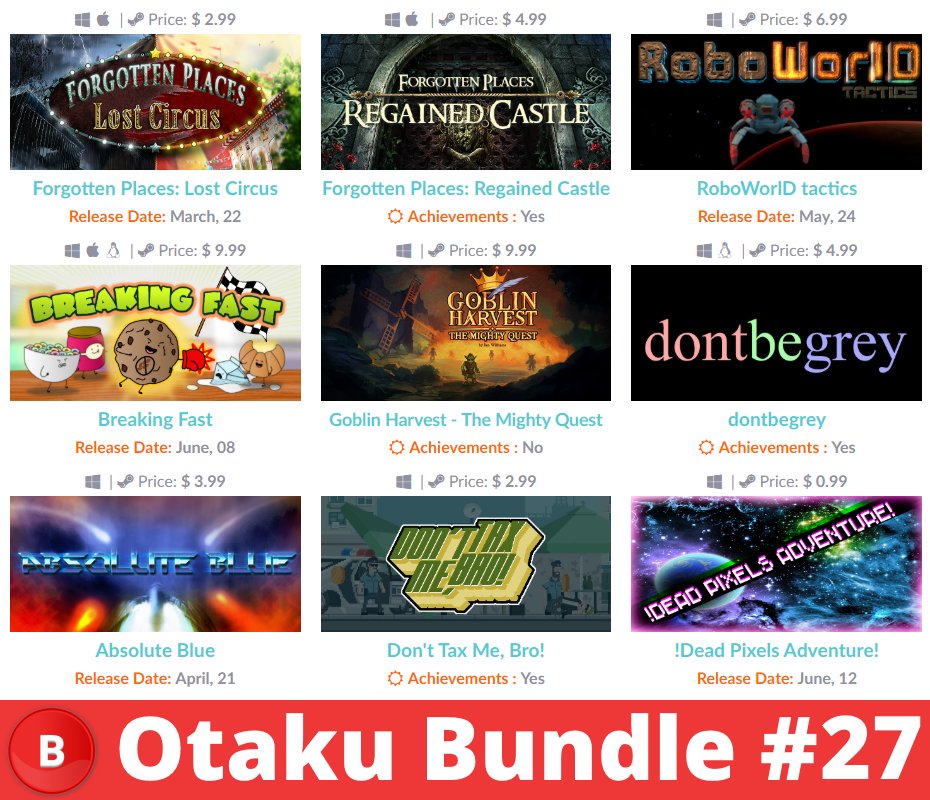 [Share &amp; Support Please] OtakuBundle #Bundle #27 is Here for $1.49 bundles.otakubundle.com #steam #game #indiegame #indiedev #deal