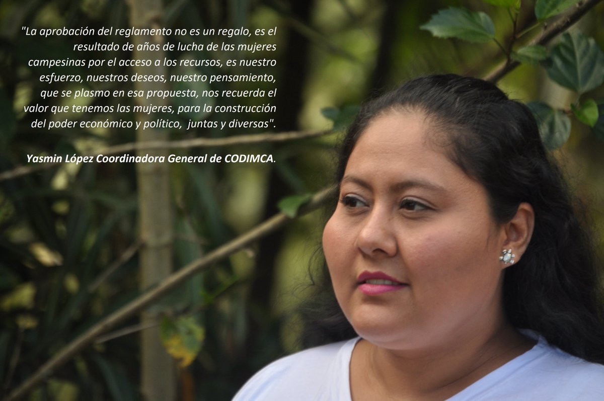 WeEffectLA's tweet photo. "No es un regalo, es el resultado de años de lucha de las mujeres campesinas por el acceso a recursos” #Codimca celebra 33 años de lucha en defensa de los derechos de las mujeres con la aprobación del Reglamento del Programa de Crédito Solidario para la Mujer Rural #CREDIMUJER https://t.co/sRa4d65XVx