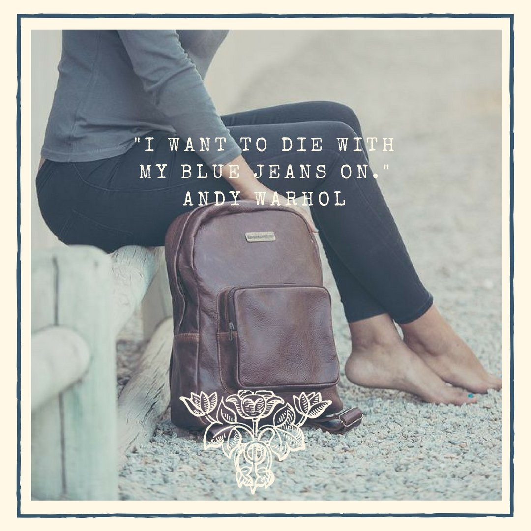 I want to die with my blue jeans on. —Andy Warhol - #metoo #inspirationalquotes #fashionquote #andywarhol #guru