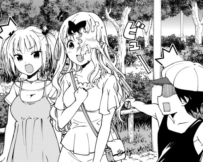 漫画 かぐや様は告らせたい 公式 最新22巻5月19日 水 発売 かぐや様は告らせたい 同人版 となりのヤングジャンプで第2 第4木曜日 6月は毎週木曜日 更新の公式スピンオフ 第2話が公開されました 今回は藤原姉妹が 近所のエロガキたちと水鉄砲を