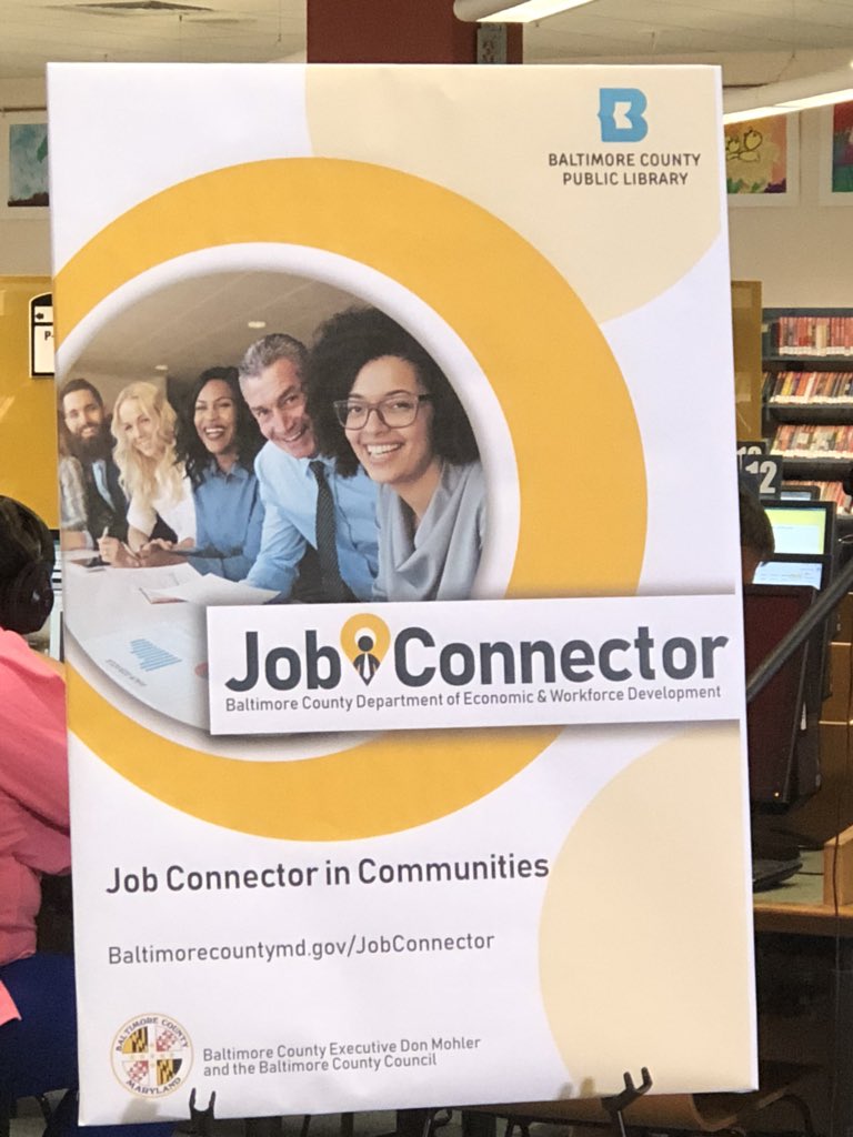 BaltCoGov's tweet photo. Baltimore County is expanding its resources for job seekers, helping them to become job ready! #JobConnector #BaltCoJobs #BaltCoCareers #WorkInBaltCo #ILoveBaltimoreCounty https://t.co/I23xRokcwZ
