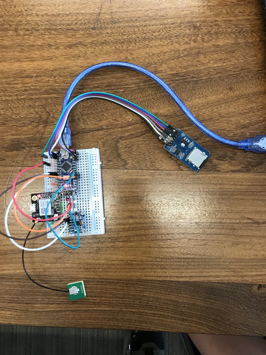 CambikeSensor's tweet photo. Prototyping in Progress. #cambikesensor #cambridge #ceb #sensorcdt #arduino #sigfox #gps #hardware #lowcost #citizenscience https://t.co/lucj8mNpz1