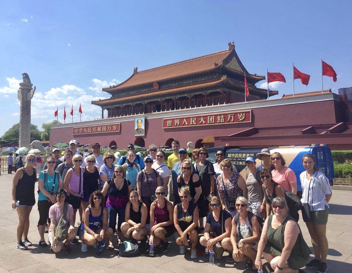 LacyESLions's tweet photo. Fascinating tour of Lenovo’s Beijing HQ. Spent the afternoon at Tiananmen Square and the Forbidden City/ Palace Museum. Then on to a crazy acrobatics show that was awe-inspiring! #LacyChina2018 #GlobalTeachers @GoGlobalNC @BusickLacy https://t.co/AfDa1ZY7eM