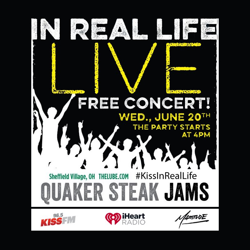 yoMattitude's tweet photo. Catch me turning it up at this FREE show today with @InRealLife out in Sheffield!! All courtesy of your favorite hit music station - @965KissFM 😎
Party starts at 4pm! #KISSinRealLife 🎶 https://t.co/X0amN1Gkqh