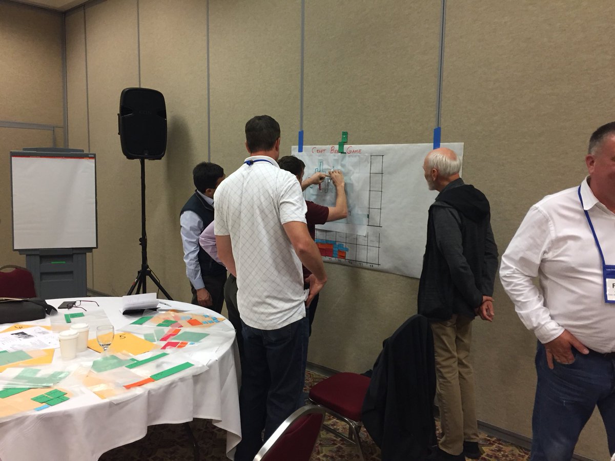 nealandalthal's tweet photo. “Balance risk, reward, and time to introduce a steady stream of new innovations.” - Larry Navarre during Craft Beer Simulation #lppd #dfsummit https://t.co/ObvIzO7u9X