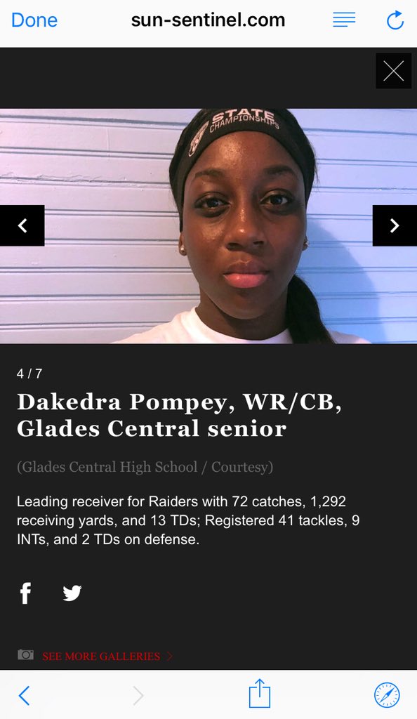 CoachSamCurry's tweet image. Another one Sun-Sentinel Palm Beach County Flag Football Coach of the Year. 2 players on 1st Team All County Wiskierra Lemene and Dakedra Pompey. 1 player on 2nd Team Tykese Butts @GCHSRaiders @GC_RaiderPrin8 @AD_KDFletcher