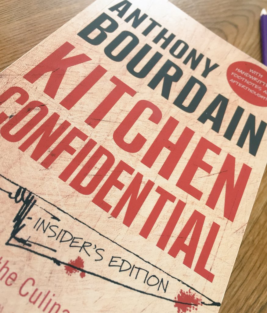 Looking forward to reading this.. Never got around to buying it before now.. #AnthonyBourdian #cheflife