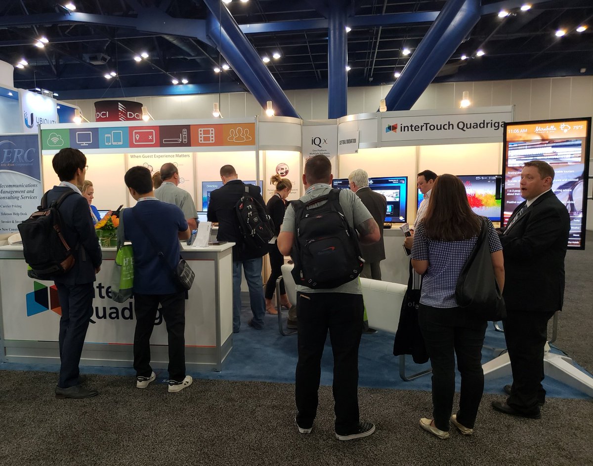 Quadriga_Europe's tweet photo. Day 1 of @HFTP #HITECtx saw the iQ booth welcome a flurry of visitors, who wished to discuss our range of products and services. lt was great to meet with large global accounts through to boutique high end hotels, so why not come and join us on Day 2 at Stand 546! https://t.co/50mc4WBugX