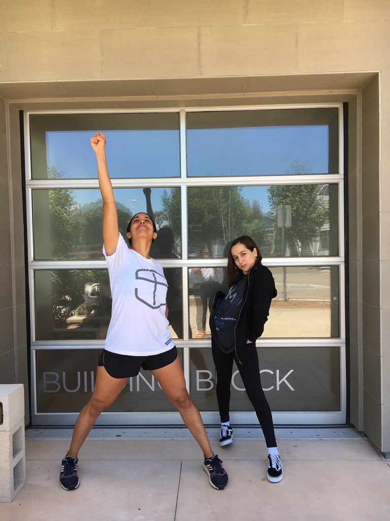 BuildingBlock_'s tweet photo. Welcoming back a returning #BBstudent: Stephanie Paul from Chicago! She just completed 4 sessions with Amor. She took sessions with Juju last year and came back for more training. We love seeing familiar faces like Stephanie back in the studio! 👊🏽❤️ #BBsessions https://t.co/uD6djtZzsA