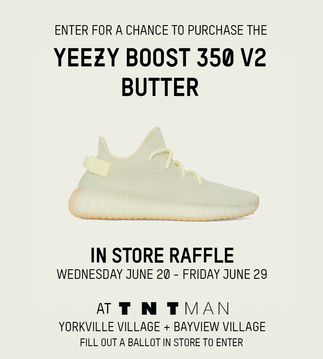 in store raffle yeezy