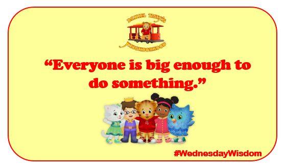UGGA MUGGA! #WednesdayWisdom from the Neighborhood of Make-Believe! #DanielTigerPBS