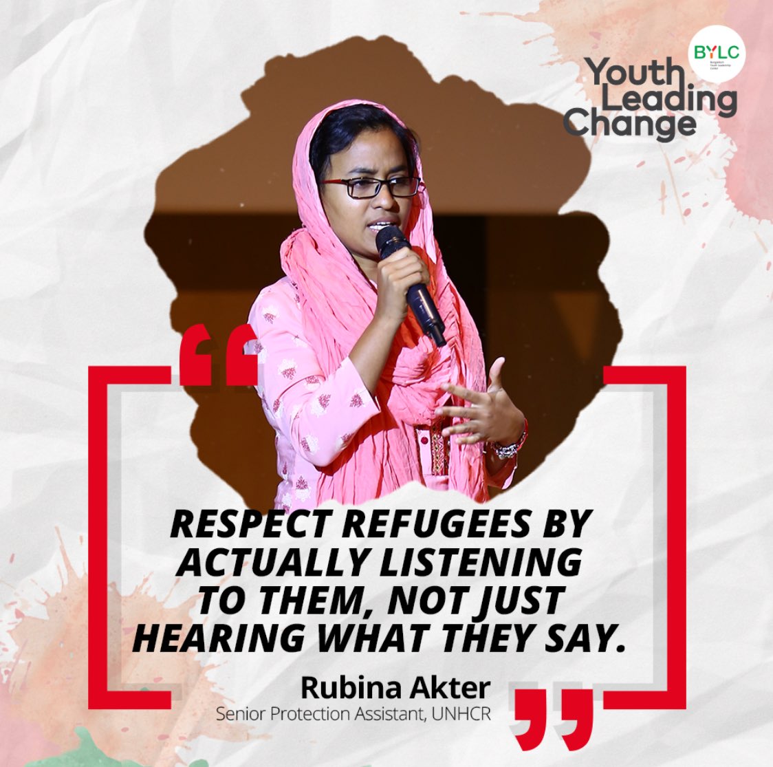 bylctweets's tweet photo. On #WorldRefugeeDay watch our graduate Rubina speak about her experience working in #Rohingya #refugee camps: https://t.co/shCai1mmXh https://t.co/1SUQDc2eU8