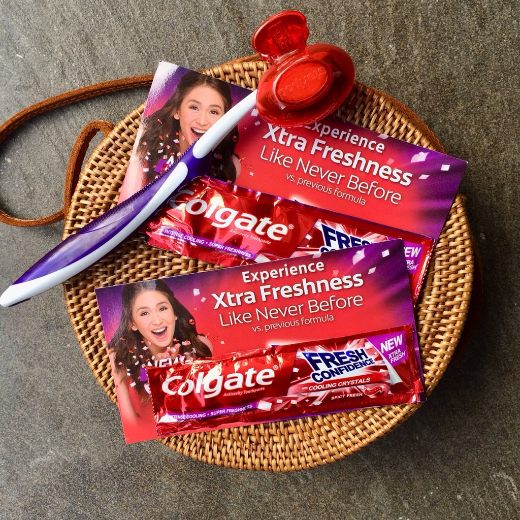 faust_jasmine's tweet photo. Get that fresh confidence on the go and experience freshness like never before! Thank you @colgateph for always making it easy for us to brush our teeth anywhere and anytime! 😍#TasteConfidence 
Don’t miss this years #ALLIANCESENDOFF5 dm me for tickets!! https://t.co/qYPHaHq2FG