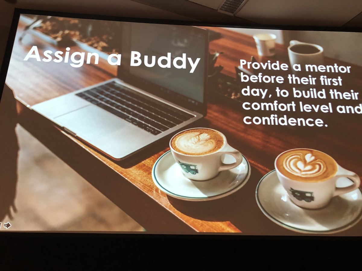 MikeVanDervort's tweet image. Assign a mentor as part of new employee  preboarding process   #SHRM18 #coffeeshot