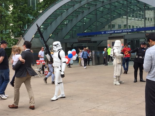 Ok, so after a fab day with our ops team sharing influencing skills and experience, didn't expect to see these guys guarding Canary Wharf. New uniforms for our officers??? <a href="/stubred/">Stuart Bleazard</a> <a href="/JasonTowse/">Jason Towse</a> <a href="/DannyVTSM/">Danny Vant</a> <a href="/ChrisRugg3/">Chris Rugg</a>