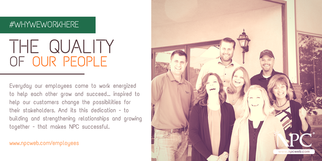 NPCinc_'s tweet photo. When you have great, talented people united around a common mission anything is possible.
#WhyWeWorkHere #JoinTheNPCFamily #JoinTheNPCMission #WorkAtNPC https://t.co/a1O53tFAOy