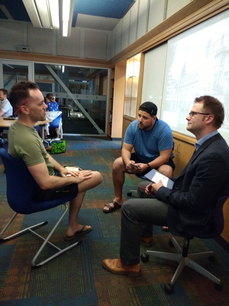 StGeorgesGrade7's tweet photo. School's out but our teachers are still working! Here they are examining their various successes from this year. Hardest working group of people I know. #successprotocol @TheNSRF https://t.co/X5joR7ln5x