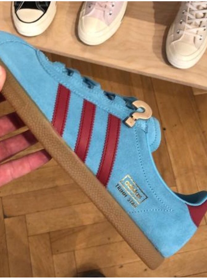 adidas trimm star blue and claret