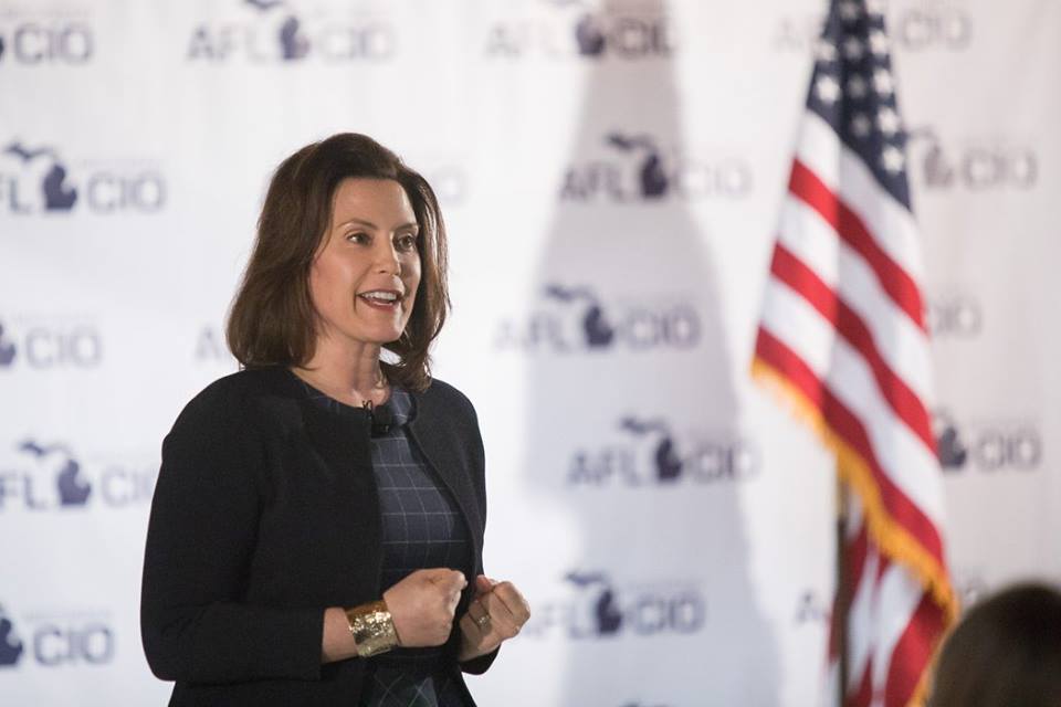 WorkingMich's tweet photo. Gretchen Whitmer has always stood with the working men and women of Michigan, and now it’s time for us to stand with her! Sign-up to join us this weekend to spread the word about the next Governor of Michigan: https://t.co/RXdyYmDxUL https://t.co/H8PbXbitc9