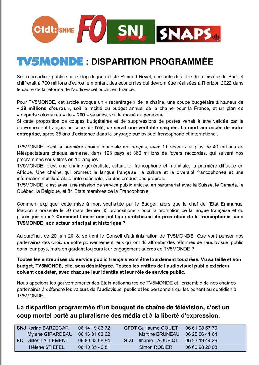 Syndicat Fortac tweet media