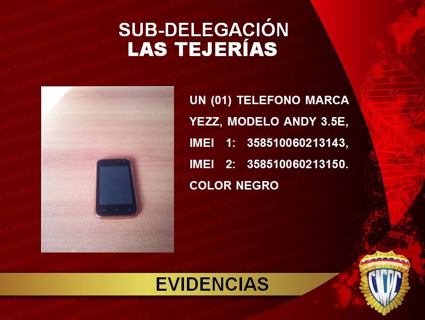 Funcionarios del #CICPC Las Tejerías, reciben denuncia por el delito de Robo, y en labores de investigación detienen a un ciudadano, a quién se le incautó teléfono celular, siendo este objeto proveniente del delito . #EficienciaOnada