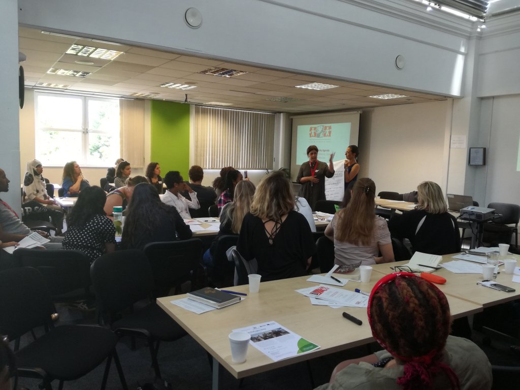 EvelynOldfield's tweet photo. Many thanks to all who came to our conference yesterday 'Voices of Refugee Women' during #RefugeeWeek2018 Inspiring &amp; emotional stories from our lovely speakers, and interesting outcome-orientated discussions. Watch this space for our next event! #CommunityAgenda #refugeewomen https://t.co/nP8Dkw9mm3