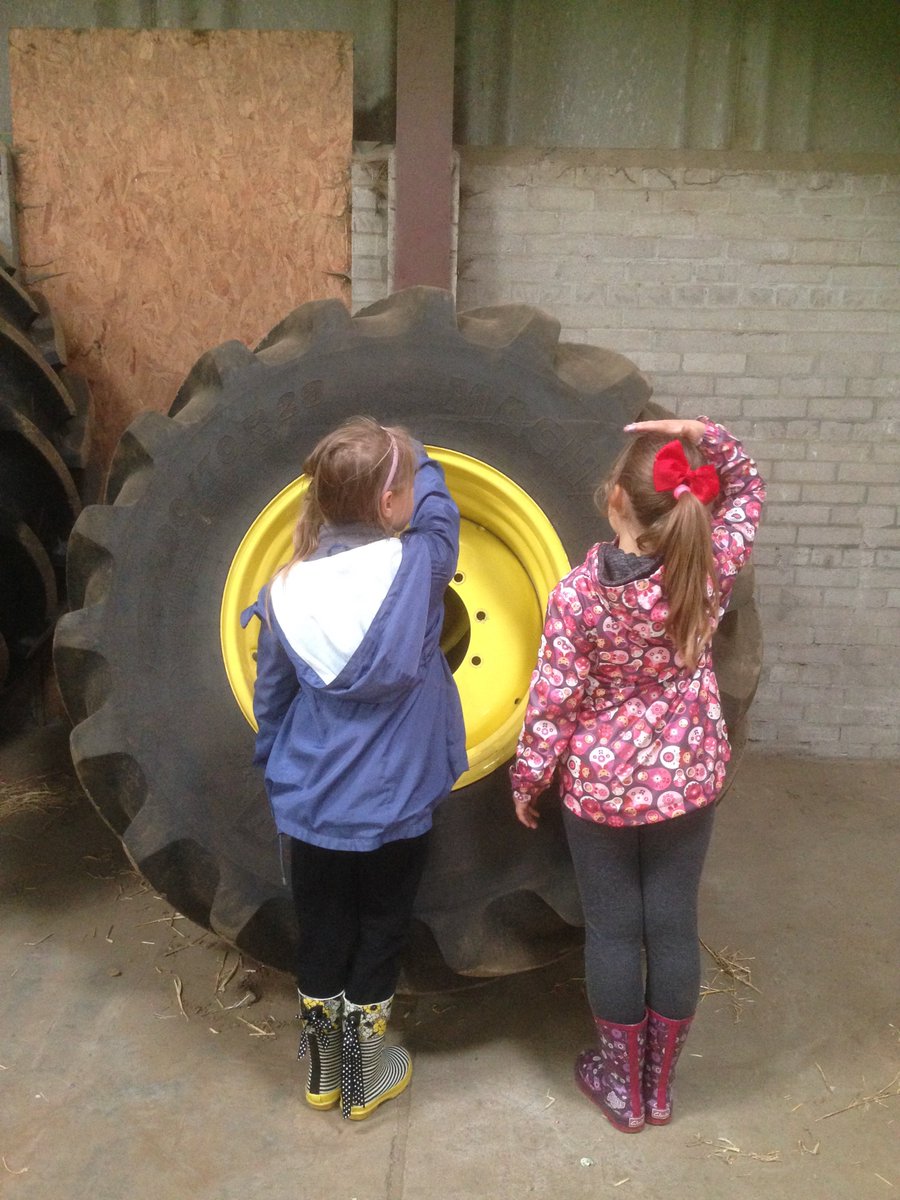 How big is a combine harvester wheel? Practical maths on a visit to Luffness Mains Farm <a href="/luffnessmains/">Allan Stevenson</a> @theRHET