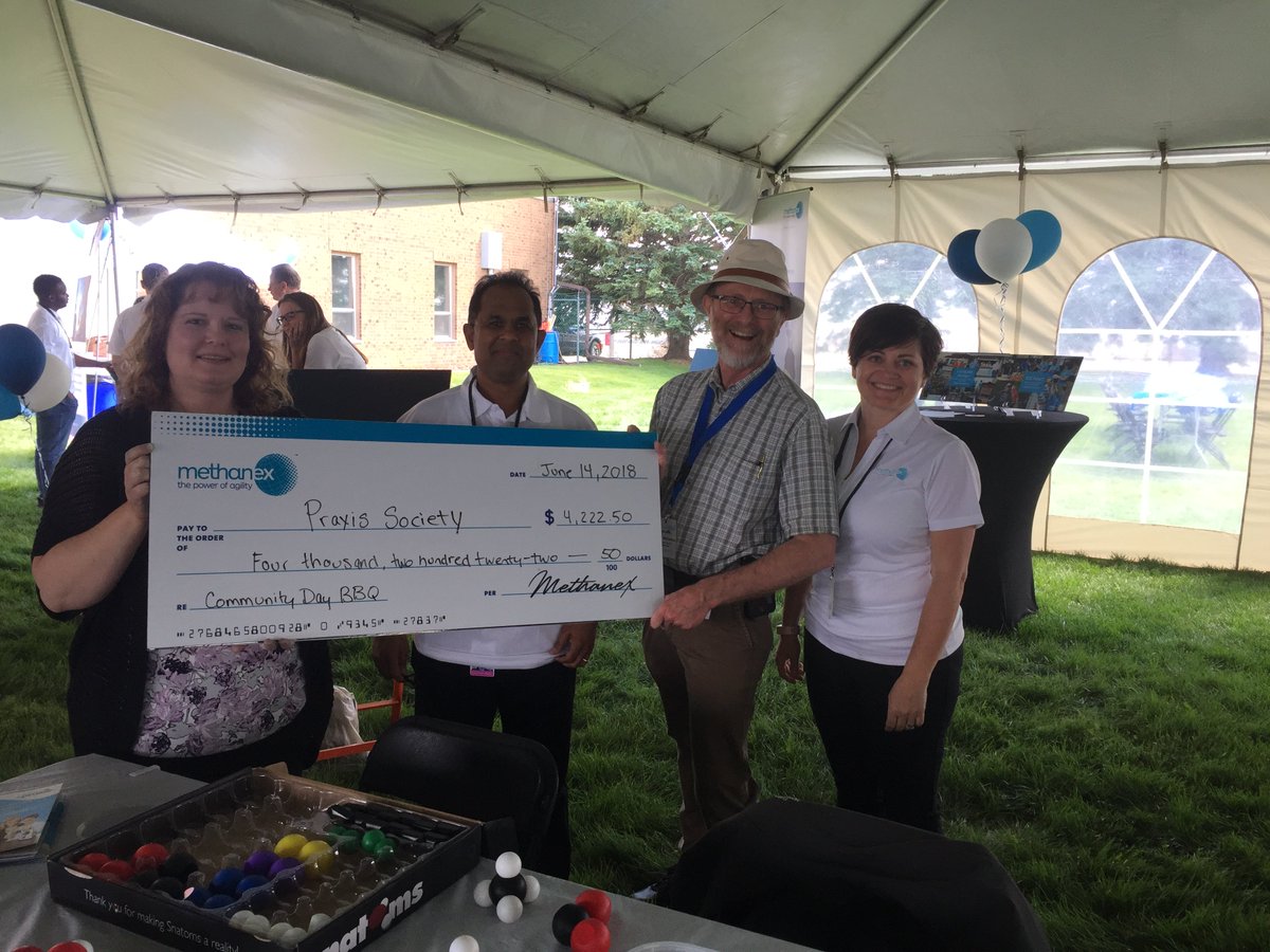 PraxisMedHat's tweet photo. Thanks to @Methanex #medhat for the great 'Community Day' last Thursday!! We had a great time and appreciate the fantastic donation to our Science Outreach program #STEM #AbEd #SEiTC https://t.co/TWx0g429JT