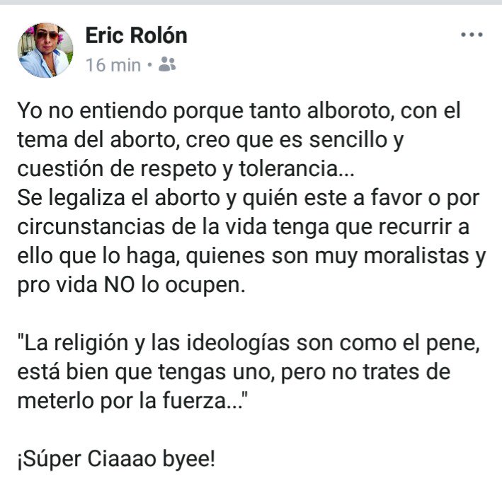 RolonJunior's tweet photo. #abortolegalessalud 
#AbortoLegalMexico 
😉👌 https://t.co/391bvqkJBB