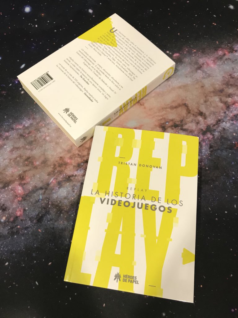 “Replay: La Historia de Los Videojuegos”.

¡Ya está aquí el nuevo libro de <a href="/HeroesdePapelES/">Héroes de Papel 📚👾</a> y <a href="/tristandonovan/">Tristan Donovan</a>! 

Un imprescindible para todo amante de los videojuegos 🎮🎮