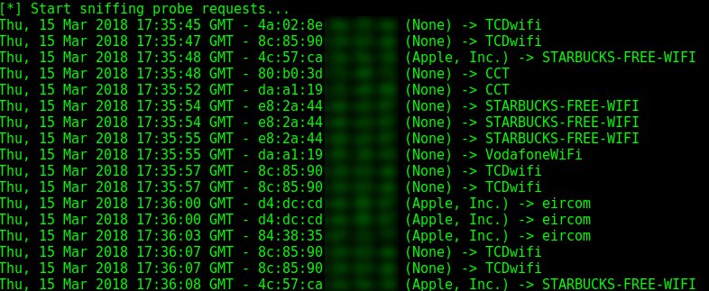 KitPloit's tweet image. Probequest - Toolkit For Playing With Wi-Fi Probe Requests j.mp/2JWT2rz #Linux #Monitoring #NetworkAttacks #Probequest #Python