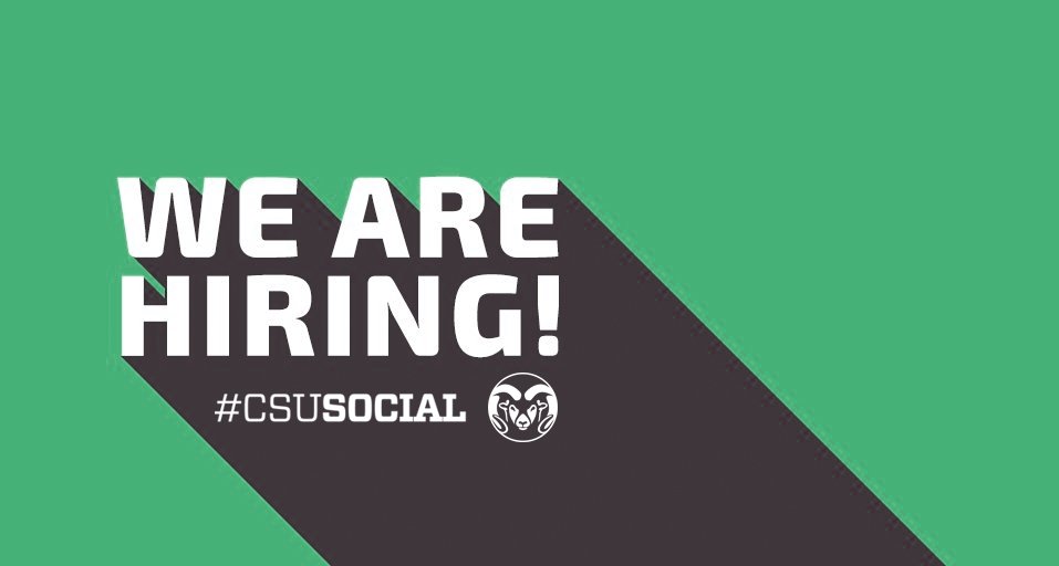 jensmith7's tweet photo. We’re hiring! RTs appriciated 🔥
Apply here 👉 https://t.co/5LKQ2X7X8H #hesm #casesm #highered #socialmediamarketing #coloradostate https://t.co/Vwbp2cEGnB