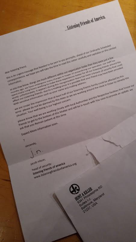 Hunt A Killer On Twitter A Huge Congratulations To Hak Fans Jake And Allison On Their Engagement Jake Proposed With A Listening Friends Of America Letter He Created With A Cipher