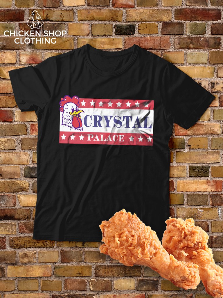 Crystal Palace Chicken Shop Inspired T-shirt 🐔🔥🙌 Grab one today & represent #SE19 properly! chickenshopclothing.com/products/cryst… 👈 👈