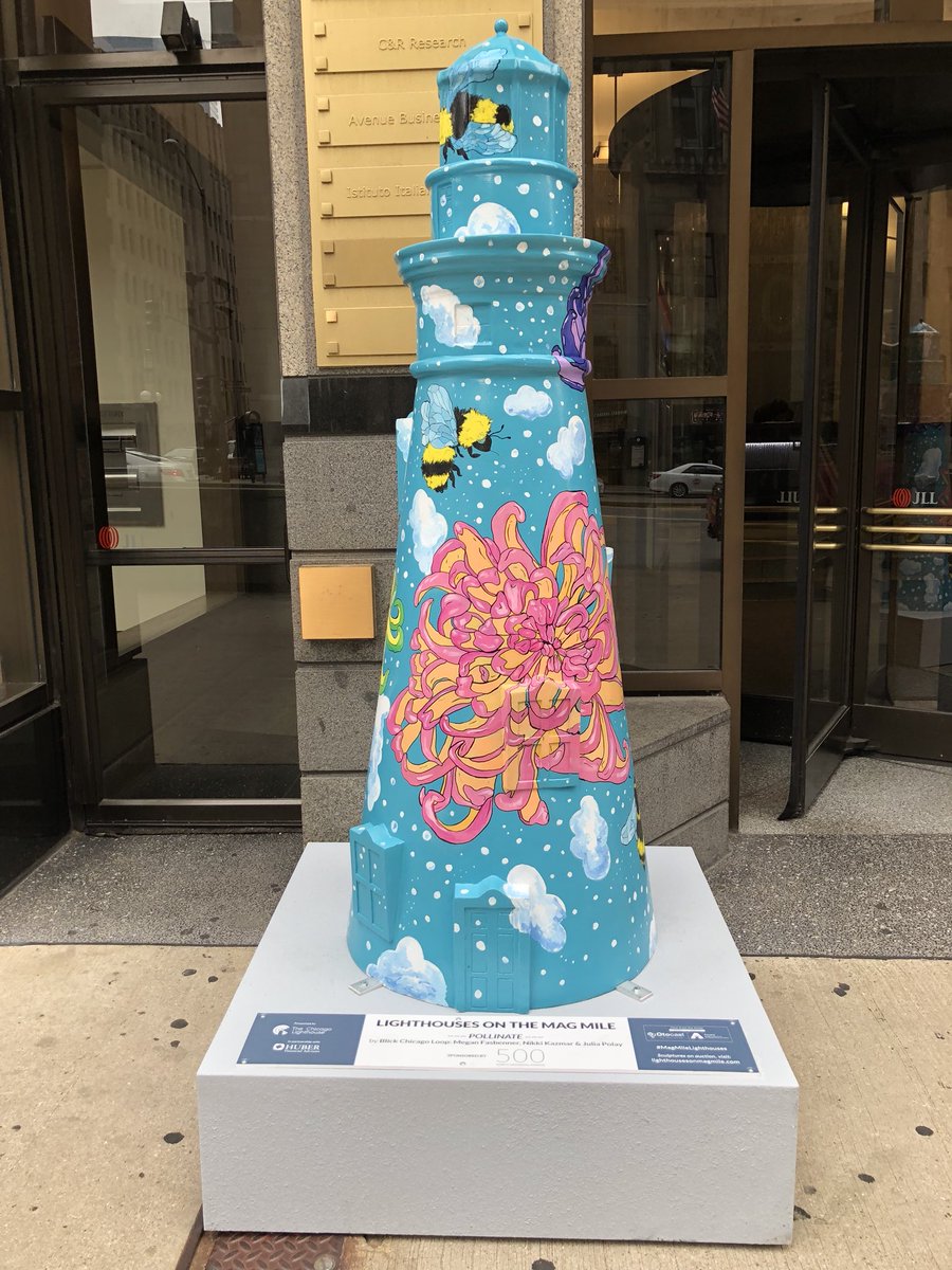 JAROGERSA2's tweet photo. Ran by a few more #MagMileLighthouses this morning. @TheMagMile @ChiLighthouse 🎨 https://t.co/cWQ5hBnbxi