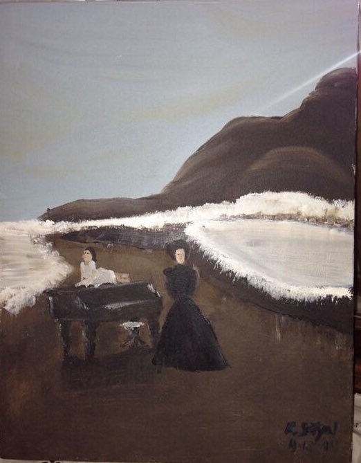 Day 20: I mean, this painting I did based on The Piano when I was 13.