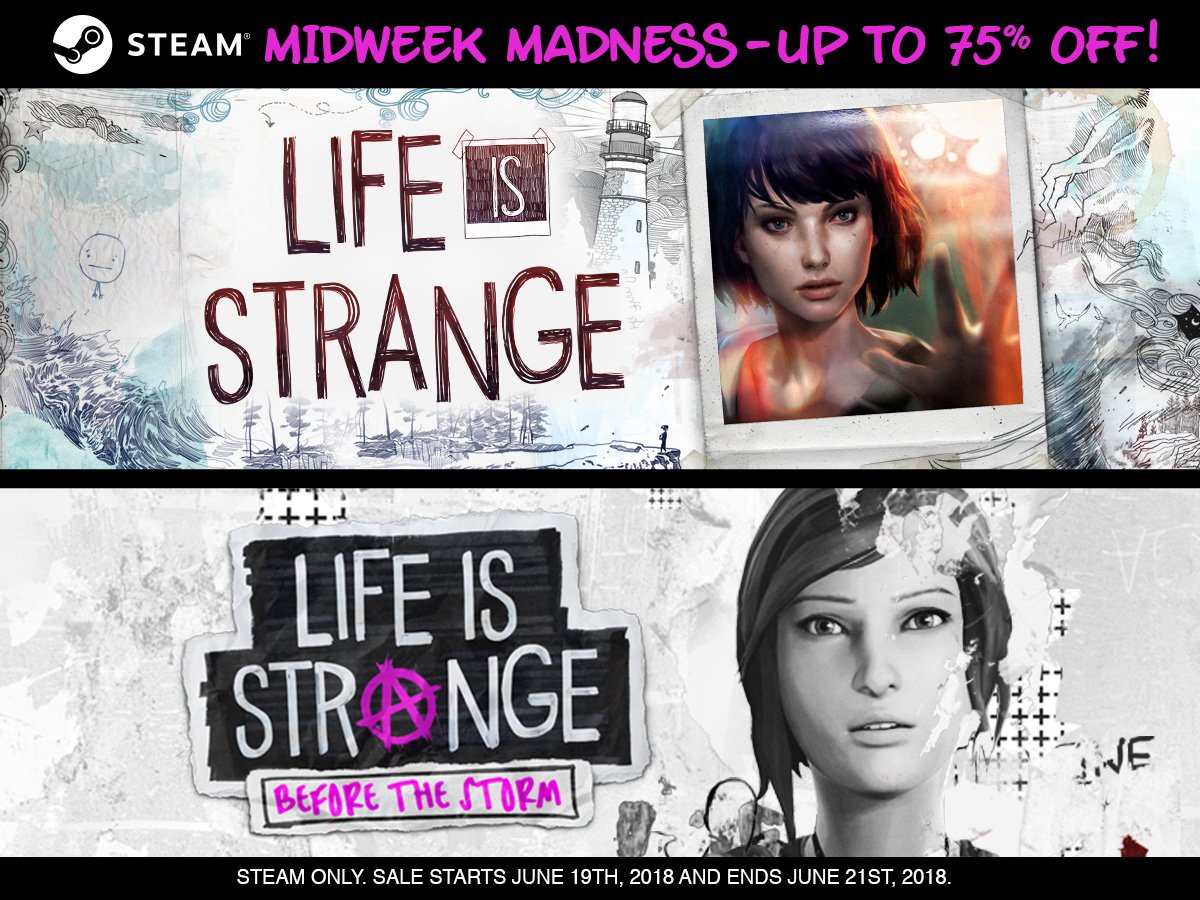 Life Is Strange Up To 75 Off The Life Is Strange Franchise On Steam Have A Look Here T Co Il5uxqj71l