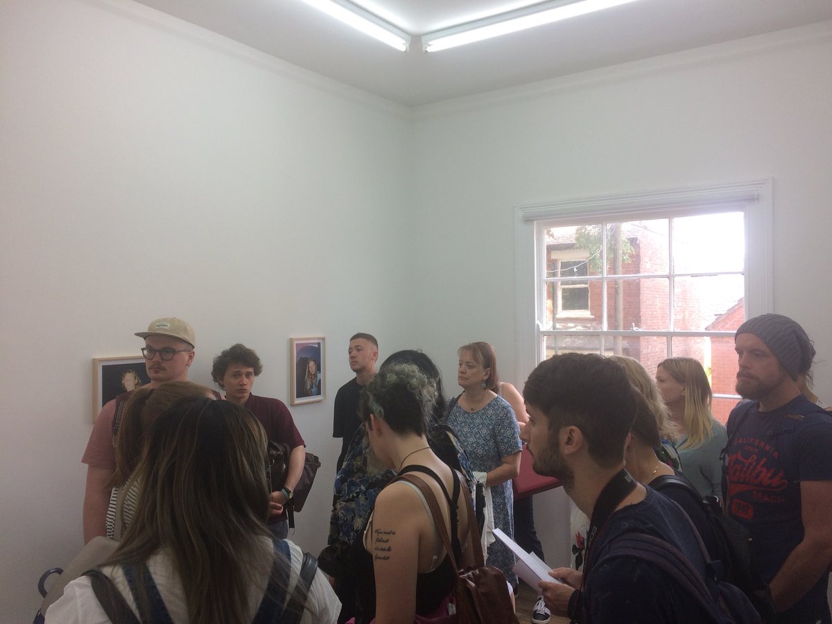 Really great day out in Nottingham today, starting at @WeArePrimary with @BruceAsbestos @trade_gallery @TG_GALLERY then on to tour by @LinderSterling at @Nottm_Contemp then @surfacegallery and ending up at @BACKLITgallery good day had by all @LSFPA_Lincoln @UniLincolnArts