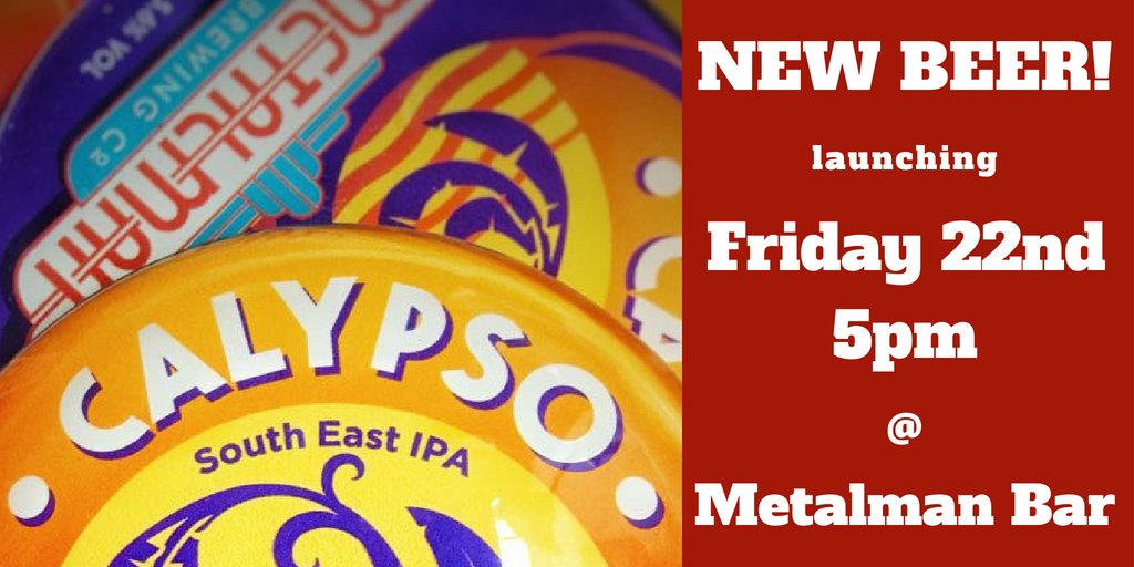 metalmanbrewing's tweet photo. Tapping up the first keg of Calypso Friday 22nd, 5pm! 😁
Get your first taste down at @MetalmanBarWat for Indie Beer Week
👍
#metalmanbrewing, #newBrew, #IndieBeerWeek, #SEIPA https://t.co/WeJU7P6RvG
