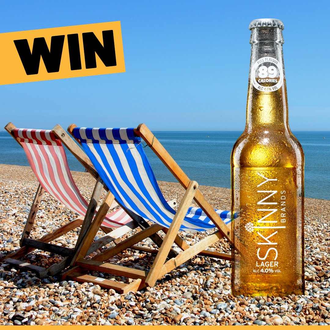 3 days to go until Bournemouth @BritBeachRugby! Head over to our Facebook page for your chance to WIN a case of Skinny 🍺
