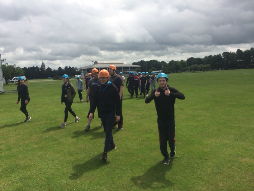 DerbycollegePS's tweet photo. #DC_trips team building @ RAF College Cranwell low ropes course https://t.co/0KzIMkDBNC