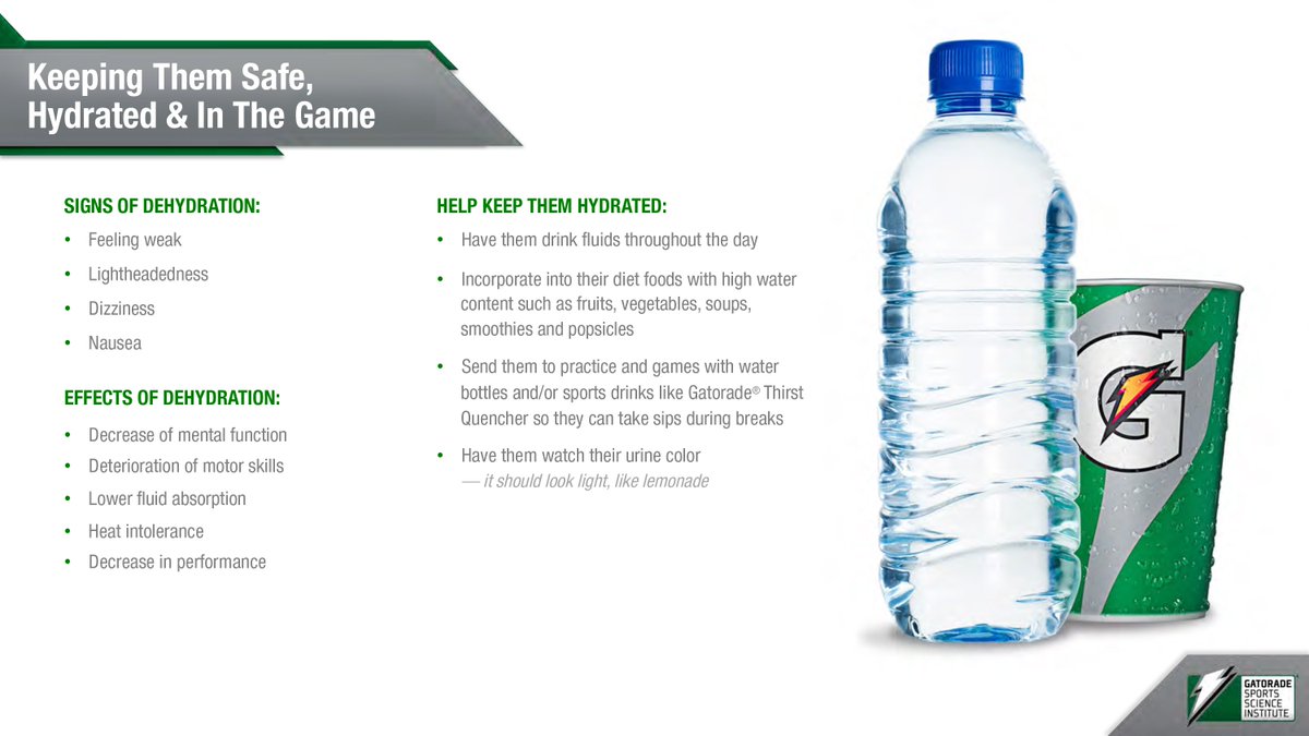 Tomorrow is the first day of Fall Sports Tryouts &amp; Practices! Our partner <a href="/Gatorade/">Gatorade</a> shares some information on hydration and how to stay hydrated during practices and games! #NCHSAA #RoadtoStates bit.ly/2MGrVTi