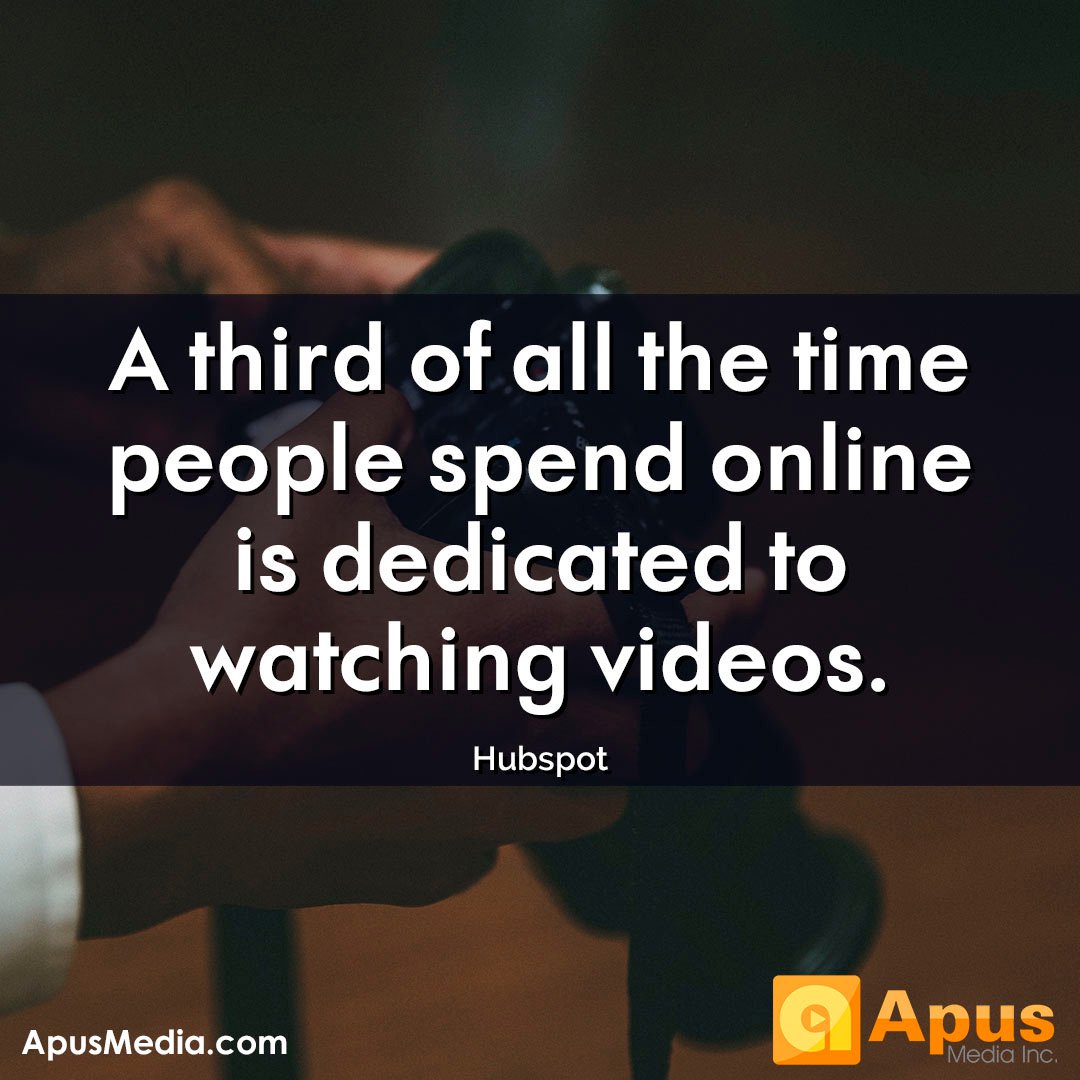 ApusMedia's tweet photo. Your customers are already online watching videos, why not make sure they're watching yours? #VisualMarketing #DigitalMarketing #ContentMarketing #BrandStrategy #Entrepreneurship #SmallBusinessMarketing #videoproduction #tips #MarketingVideos #VideoProductioncompanies https://t.co/oHwbjao7lL