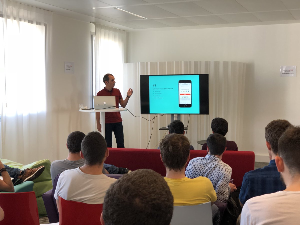 cocoanantes's tweet image. @_myrddin_ nous présente Collor chez @ouisncf un framework pour faciliter les layouts complexes sur #uicollectionview #iosdev