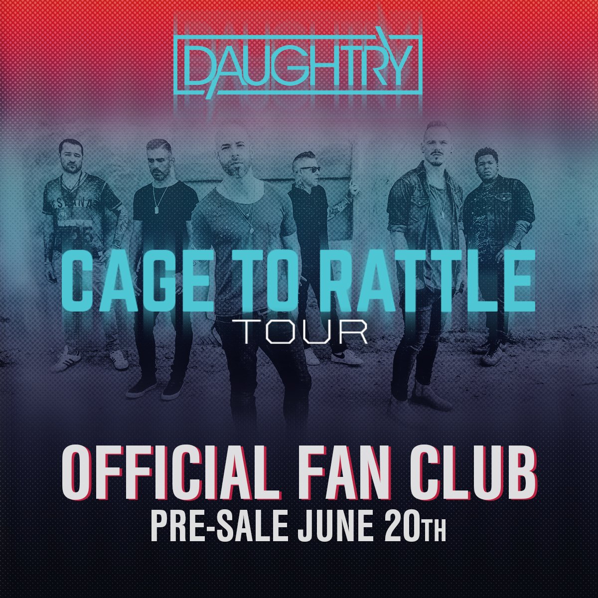 Daughtry_News's tweet photo. Part of our fan club? You can get tickets right now for our upcoming Cage to Rattle Tour! Grab your pre-sale tickets now, or join our fan club to get access.

Get tickets here: https://t.co/MllmwCaGbK
Join the fan club: https://t.co/D6DOkE38jk https://t.co/qC3I4ObY3l