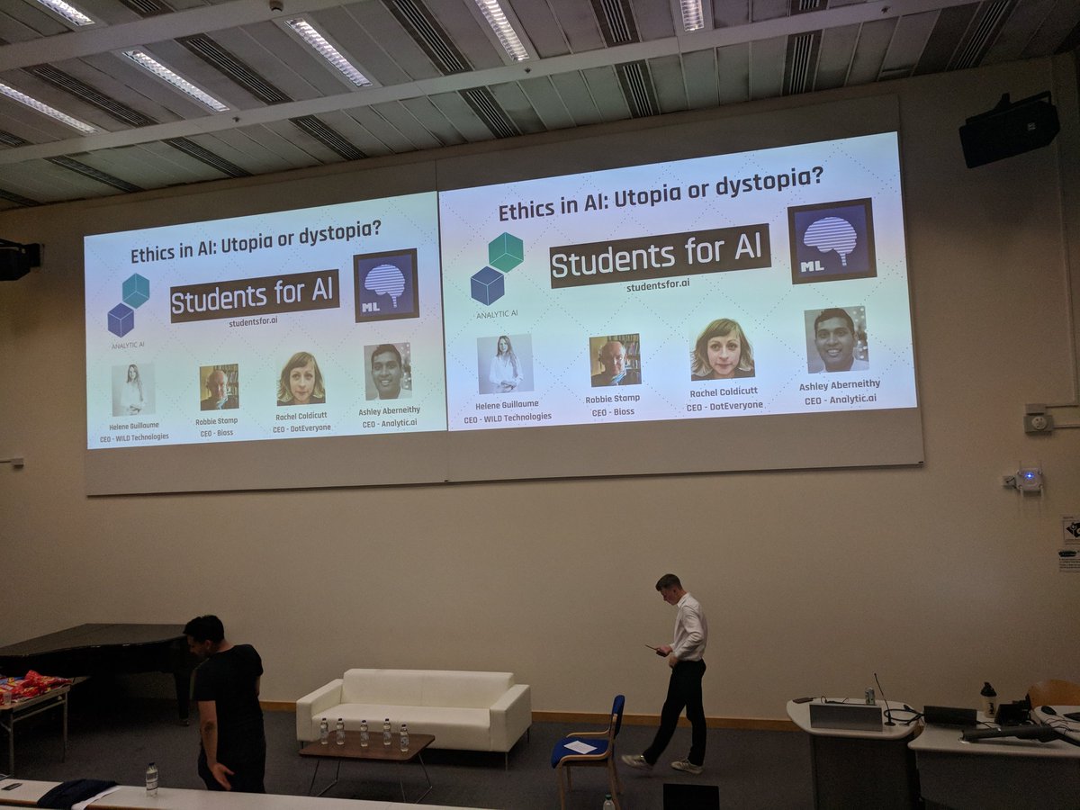 Helene_wild_ai's tweet photo. Excited to be back at @imperialcollege with @studentswithai @ashleyaberneithy @doteveryoneuk @RobbieStamp42 @WILDtrainsmart talking about Ethics and how to build products bearing it in mind https://t.co/v3ogefXUKH