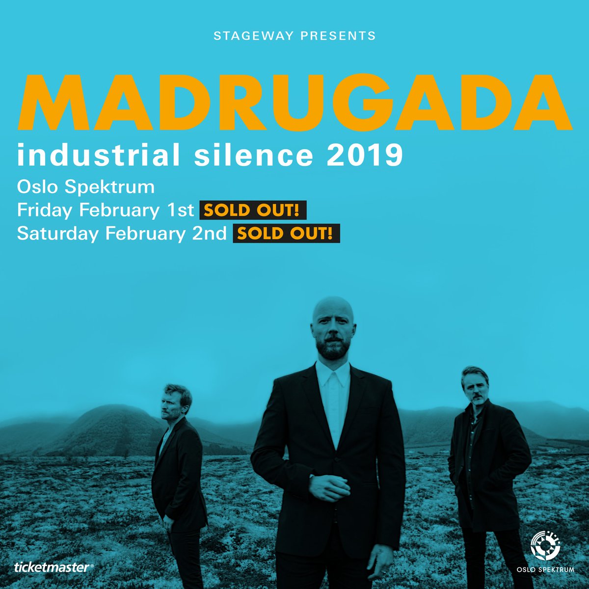 madrugadamusic's tweet image. Oslo Spektrum SOLD OUT twice in 48h! This is insane!!! Thank you so much for believing in us, people. We won’t let you down! #industrial2019 📷: @knutaaserud